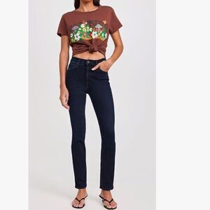 MOTHER Women's Straight Leg Jeans - Dark Blue
